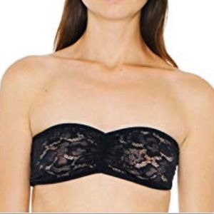 American Apparel Black Floral Dahlia Bandeau